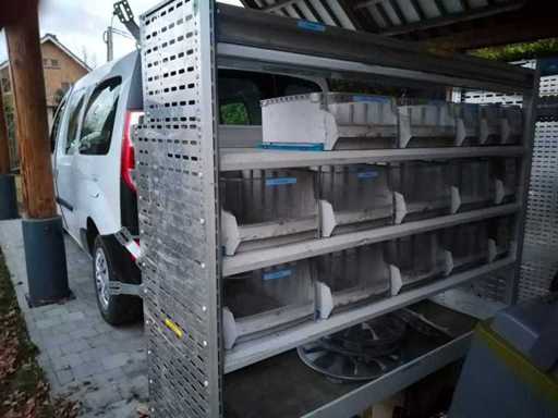 PRO METALEN KAST VOOR BEDRIJFSVOERTUIGEN MET 15 BAKKEN
