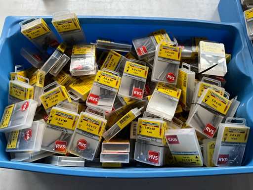 Rotadrill Vis variées, y compris en acier inoxydable (100x)