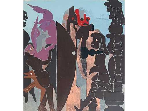 Vic Gentils - the great war - colour silkscreen