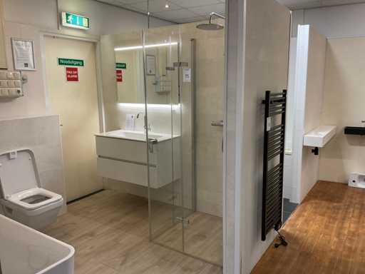 Hüppe Design Pure Duschtür mit Schiebestange