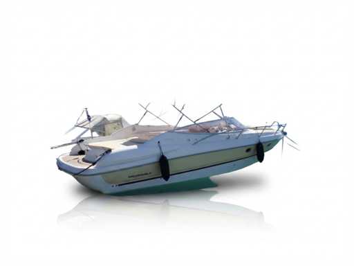 Sessa Marine S32 original bimini canvas blue - 049544E