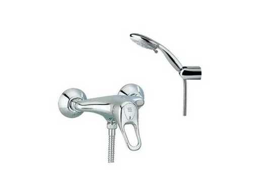 Set de robinet de duș Aquasol Lux 2 crom/crom mat