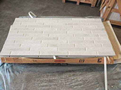 Piemme Bits Pewter Smoke Bricks Mat Wandtegel 45x90 cm 58,32 m²