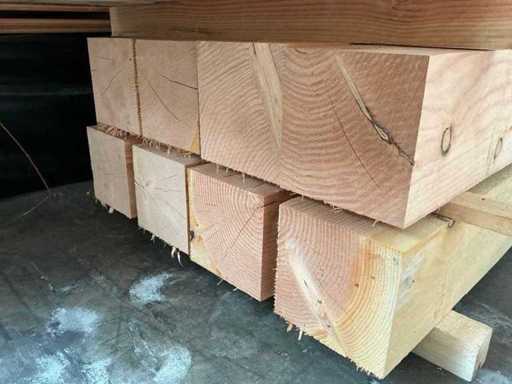 Douglas 200x200 paal - 250 cm (4x)