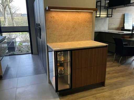 Buffetkast met vitrine