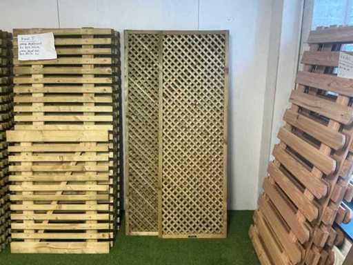 Hilhout Spruce Trellis Planed Jasmine 90x180 cm Impregnated (4x)