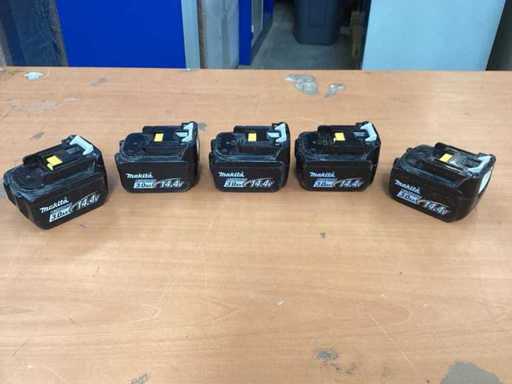 Makita BL1430B piles 14,4V (5x)