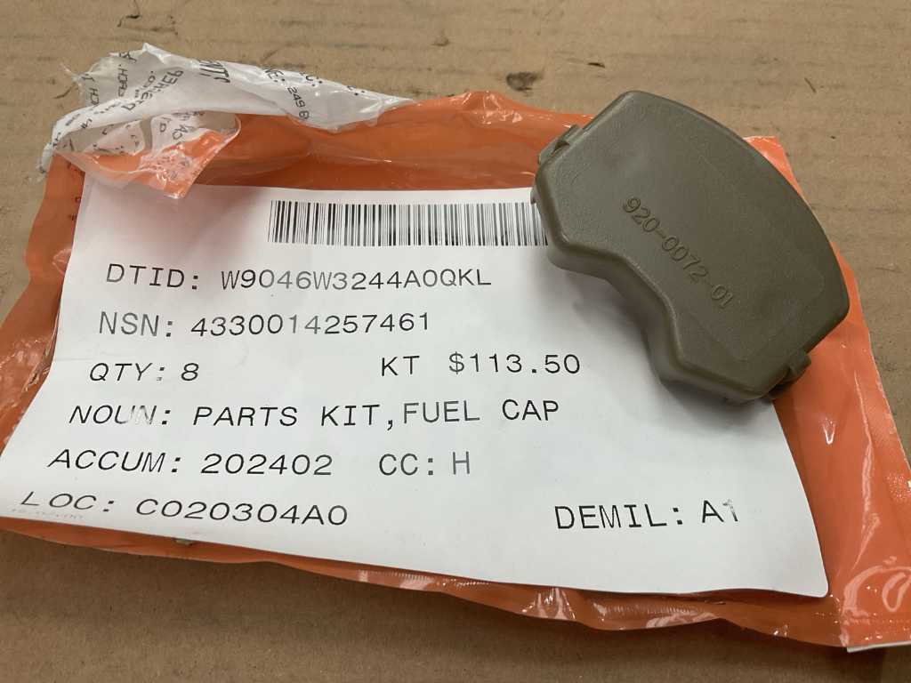 Fuel cap parts kit (8x)