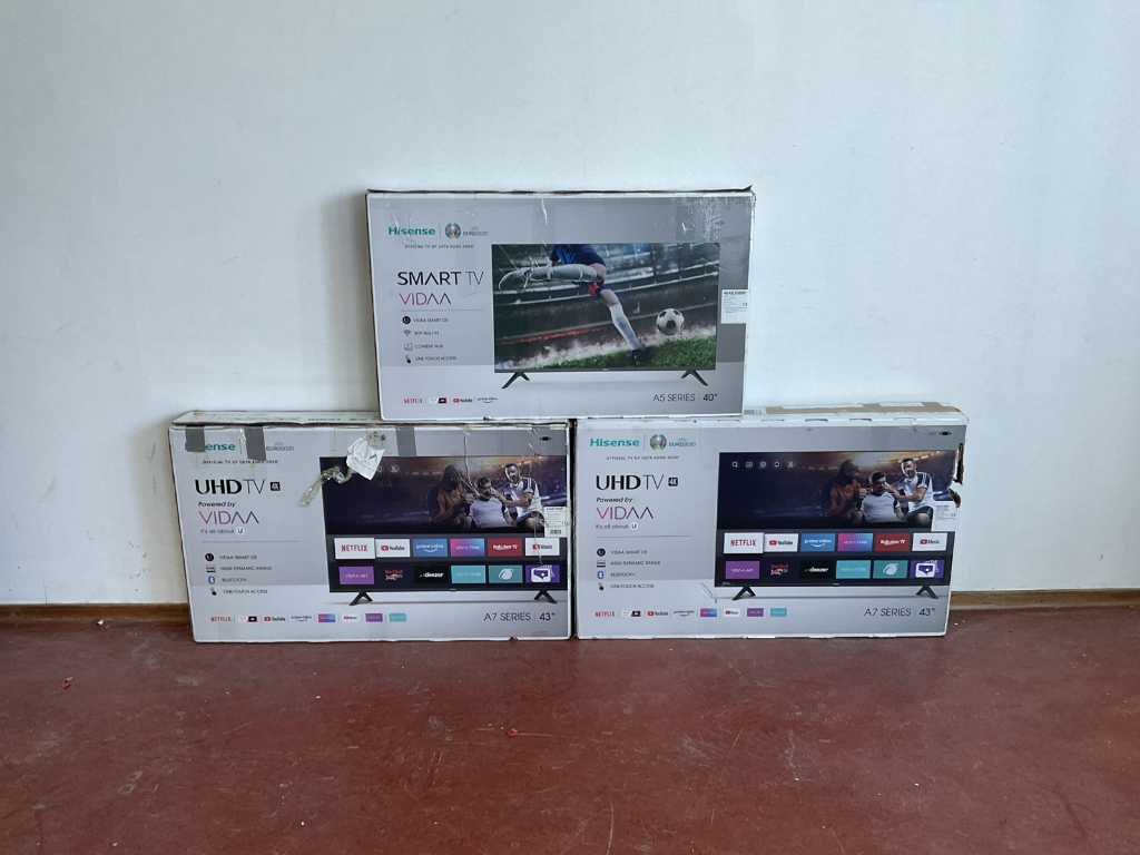 Téléviseur Hisense 43/40 pouces (3x)