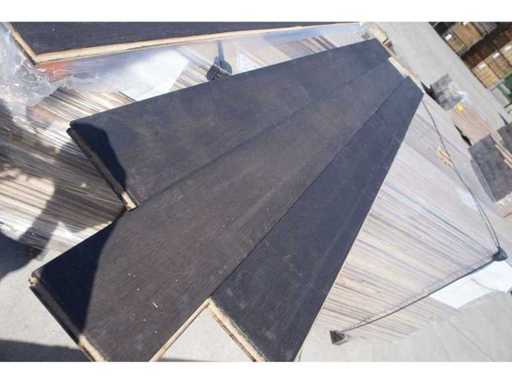 57,24 m² Massief eiken parket 20mm Graphit oil