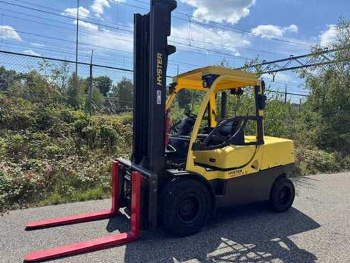 Hyster - 2008 - H5.0FT - 4.7M Duplex, boczna zmiana, pozycjonowanie widelca - wózek widły