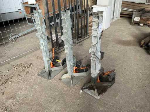 Levage hydraulique manuel du moulinet (3x)