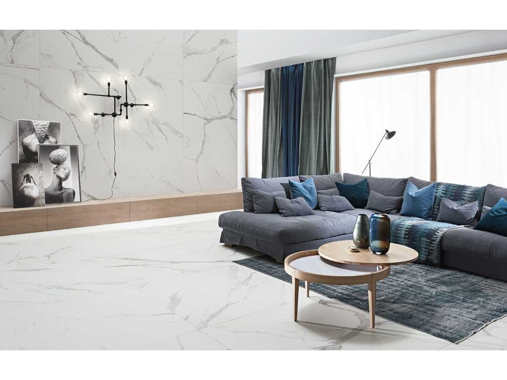 48,96m² - 60x120cm - Marble Carrara Matt rectified