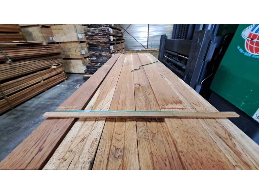 Walaba hardhouten planken geschaafd 16x140mm, lengte 250cm (84x)