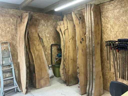 Oak and Acacia wooden planks