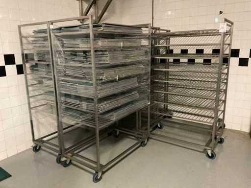 Cooler Regalwagen, Edelstahl (6x)