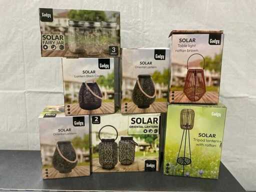 Varie lanterne solari da esterno Gadgy (7x)