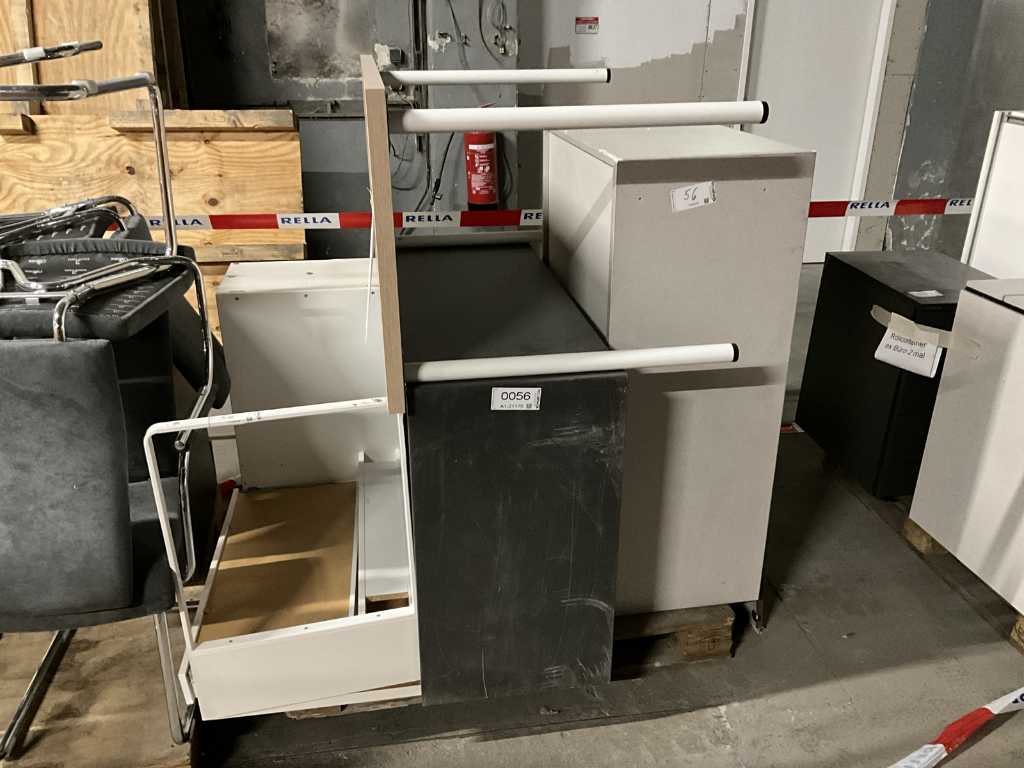 2x Office Cabinets 2x Tables