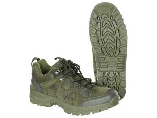 Niskie buty, "Tactical Low", oliwkowe, częściowe odłączenia skóry (MR) (6x)