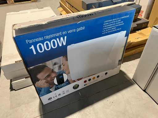 Delta Thermie - DTGP-1000 zwart - Elektrische convector kachel