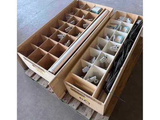 Partij Giro spots met spanningrails