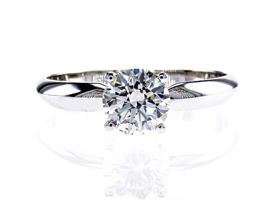 Luxury Solitaire Ring Natural Diamond 1.03 carat