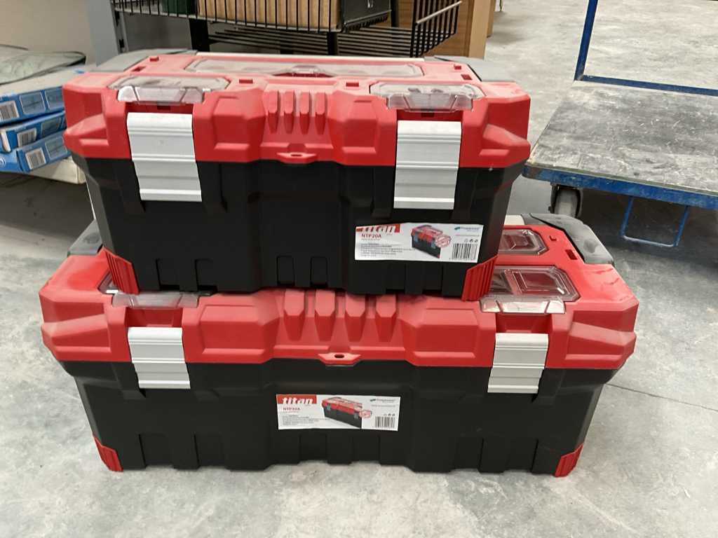2 assorted TITAN Tool Cases