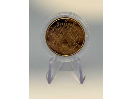 Moneta commemorativa da 2 euro placcata oro Spagna 2013 El Escorial