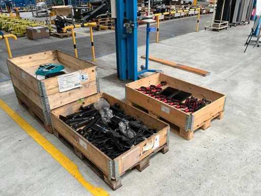 Assortment of industrial computers, scanners and smartwatches