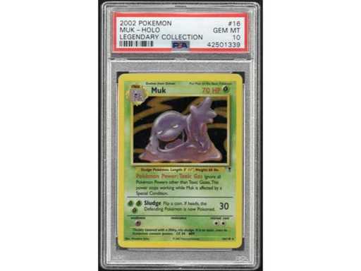 PSA 10 2002 Muk Holo Legendary Collection 16/110 Graded Pokémon card