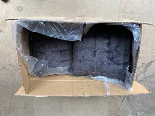 Bont kussen grijs 45x45cm (8x)