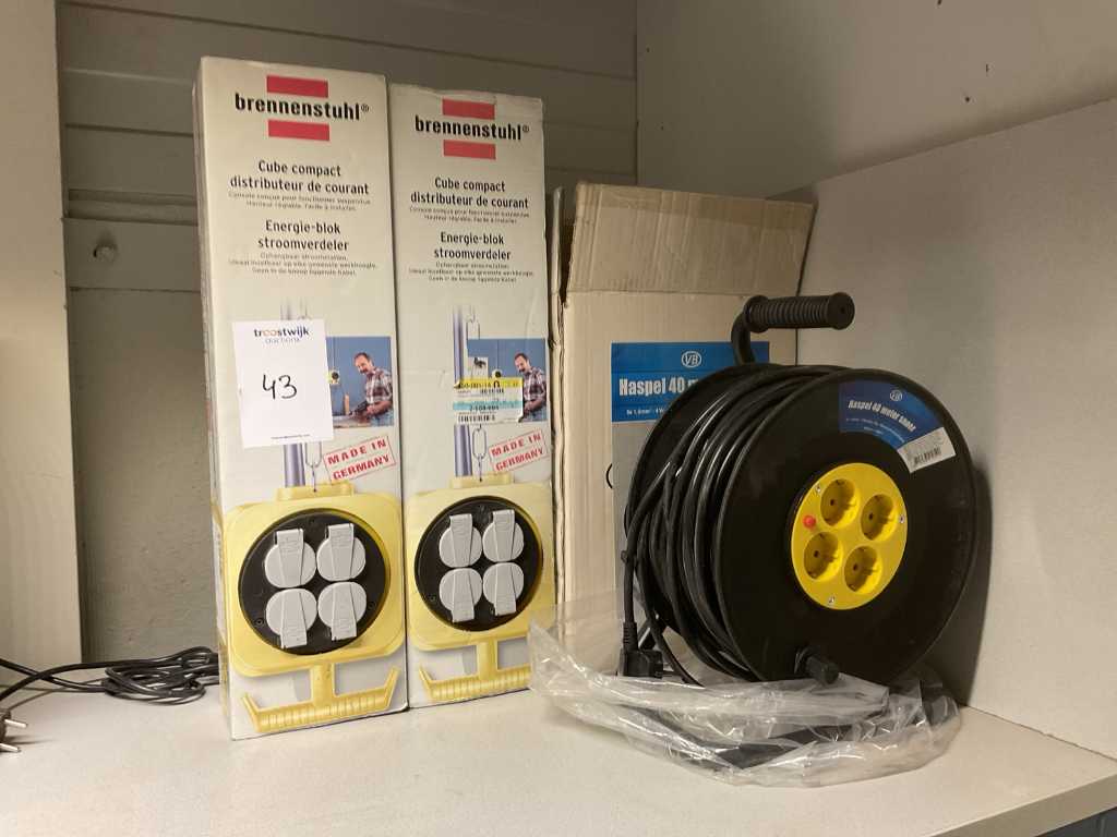 Extension cable reel (3x)