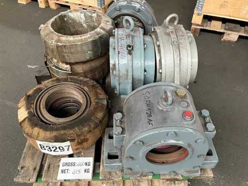 Série de boîtiers de roulements industriels lourds 615 KG