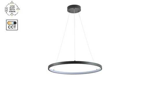 Lampe pendante Orien 60cm 28W LED CCT 3 couleurs et 3 étapes (1x)