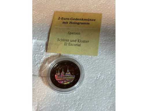 2€ Commemorative coin with hologram Spain 2013 Castle and Monastery El Escorial
