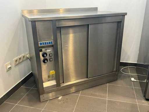Armoire chauffante Stelux en acier inoxydable