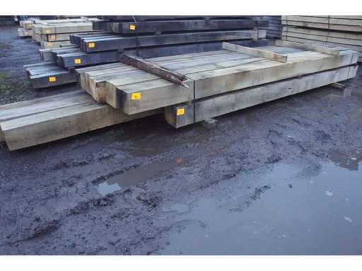 0,90 m³ Eiken balken 200x200