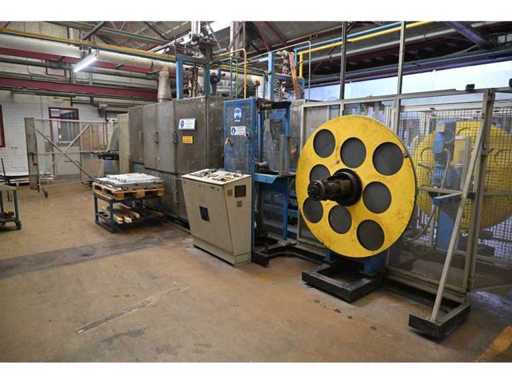 Schöler Spezialmaschinenbau V80 Band Tin-Machine-Linie mit Zuführ- und Entladespule