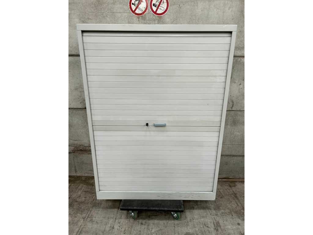 2 x Half-height horizontal roller shutter cabinet 