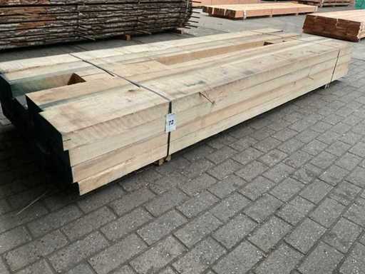 Yellow Poplar beams 80 mm approx. 0.9 m³