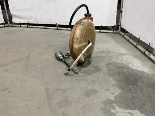 Smeerolie haspel met badger meter