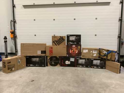 Pallet Monitoren - O.a Philips , Asus en LG - 17 Stuks