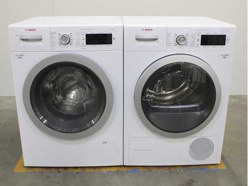 Bosch Series|8 i-Dos Waschmaschine & Bosch Series|8 Selbstreinigender Kondensor-Wäschetrockner