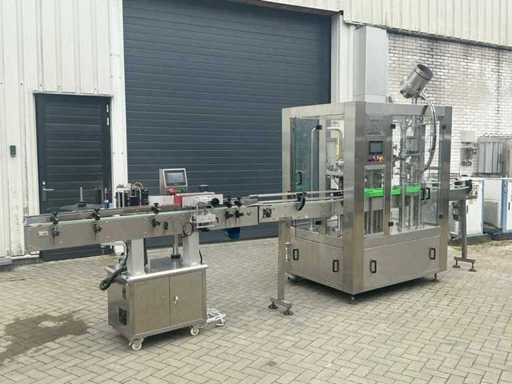 2019 HG machinery HG-1.0 Fully Automatic Bottle Filling Machine With Labeling Machine