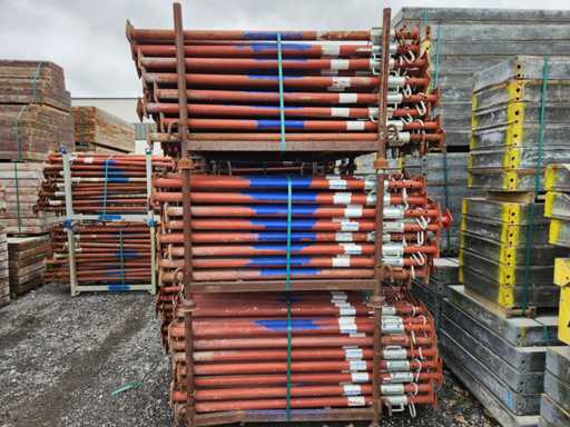 Schake props 1.80–3.00 m – 70 pieces on pallet – galvanized steel telescopic props / slab props – tested quality