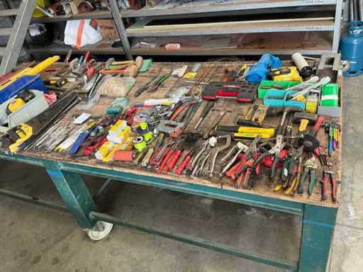 Large batch of various hand tools