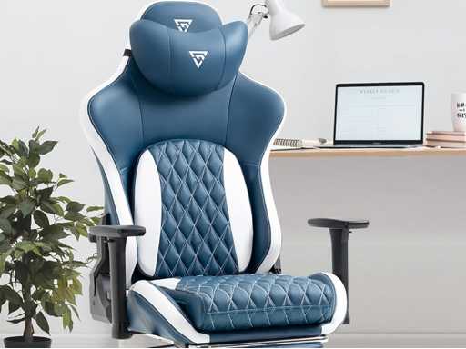 Chaise de gaming - Chaise de bureau avec repose-pieds