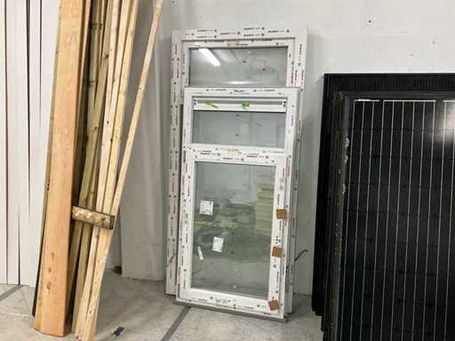 Telaio in plastica Aluplast con vetro isolante (2x)