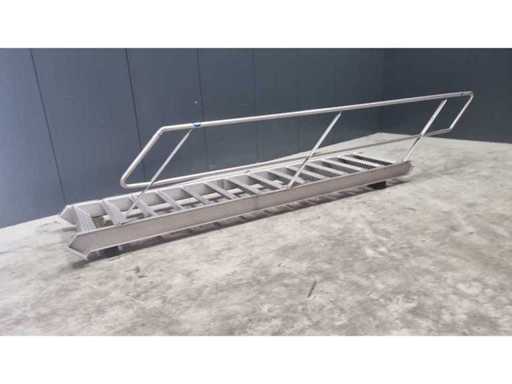 Stainless steel staircase