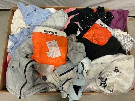 Vêtements de palette incluant Calvin Klein, Tommy Hilfiger et Tokito